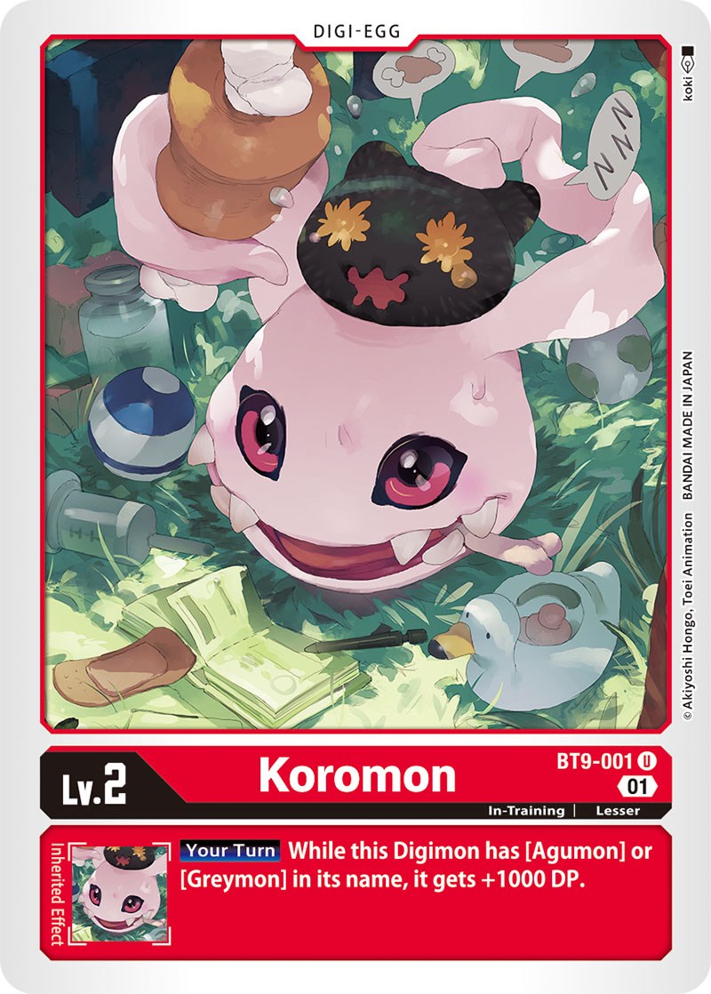 Koromon [BT9-001] [X Record] | The Time Vault CA