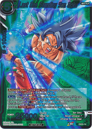 Last One Standing Son Goku (Event Pack 2 - 2018) (EX03-14) [Promotion Cards] | The Time Vault CA