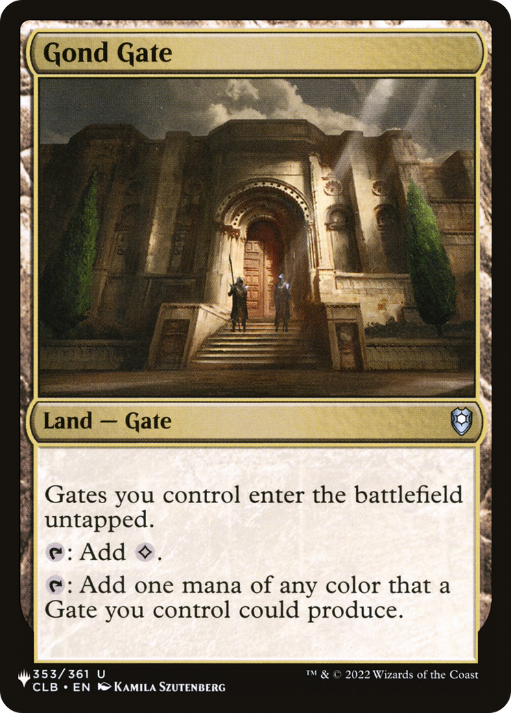 Gond Gate [The List] | The Time Vault CA