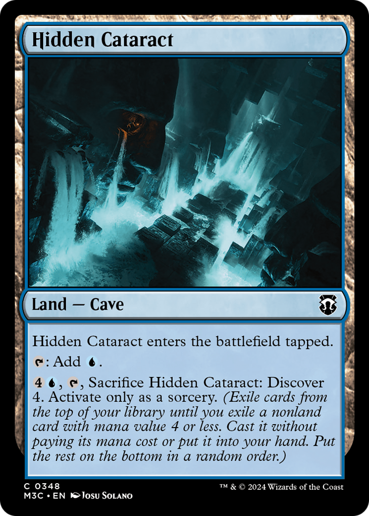 Hidden Cataract (Ripple Foil) [Modern Horizons 3 Commander] | The Time Vault CA