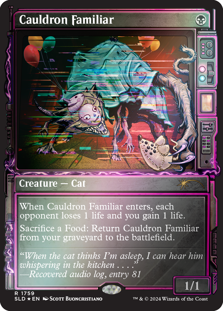 Cauldron Familiar (Rainbow Foil) [Secret Lair Drop Series] | The Time Vault CA