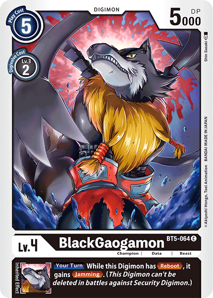 BlackGaogamon [BT5-064] [Battle of Omni] | The Time Vault CA