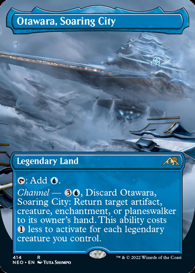 Otawara, Soaring City (Borderless Alternate Art) [Kamigawa: Neon Dynasty] | The Time Vault CA