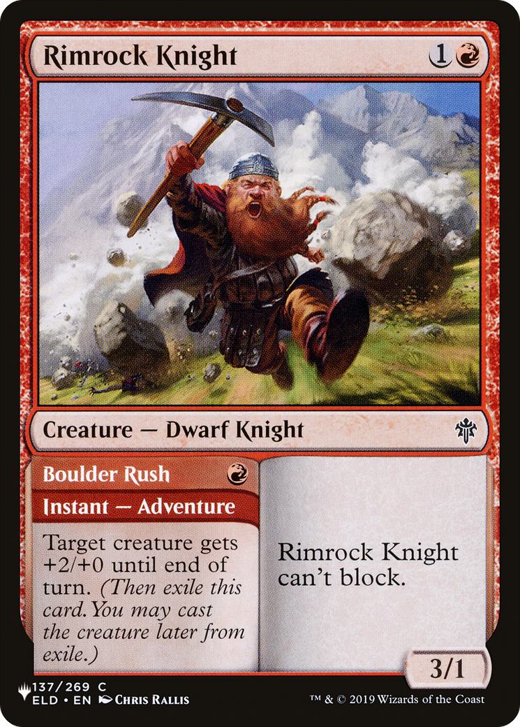 Rimrock Knight [The List] | The Time Vault CA