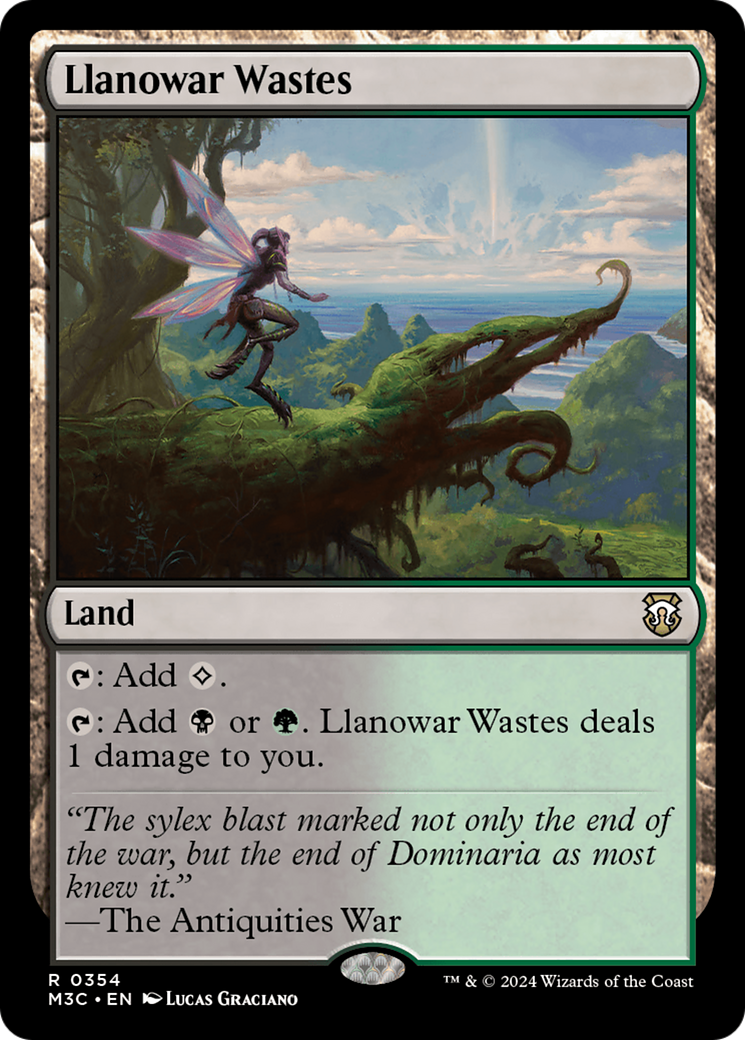 Llanowar Wastes (Ripple Foil) [Modern Horizons 3 Commander] | The Time Vault CA