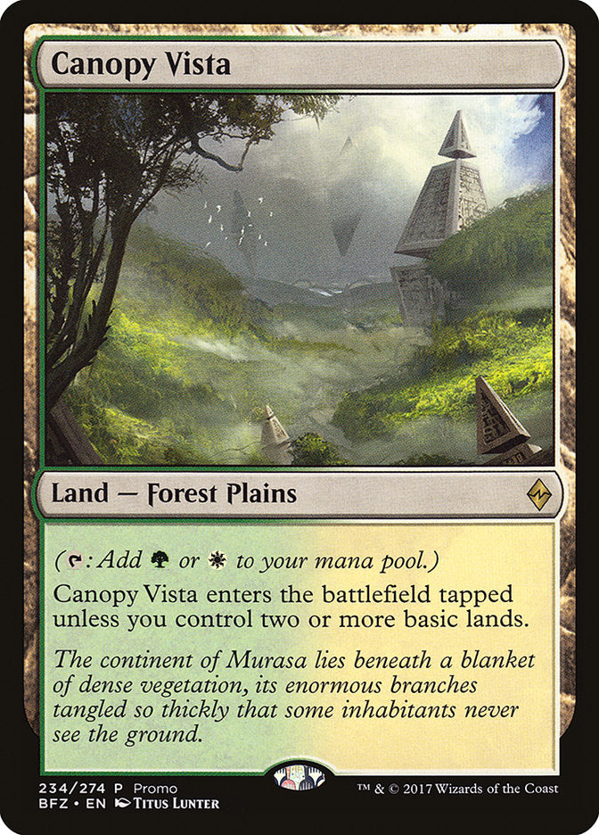 Canopy Vista (Promo) [Standard Showdown Promos] | The Time Vault CA