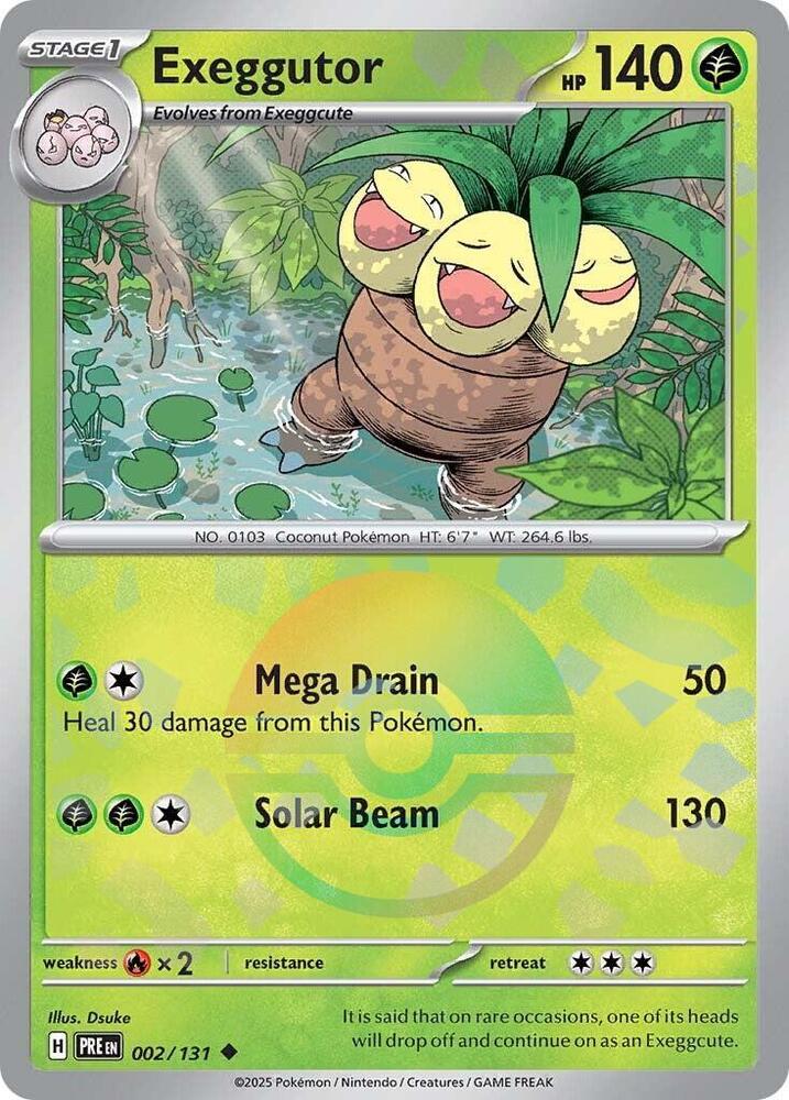 Exeggutor (002/131) (Poke Ball Pattern) [Scarlet & Violet: Prismatic Evolutions] | The Time Vault CA
