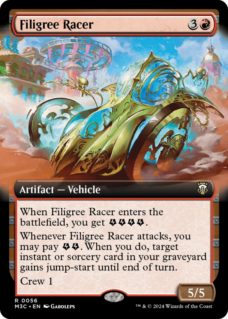 Filigree Racer (Extended Art) [Modern Horizons 3 Commander] | The Time Vault CA