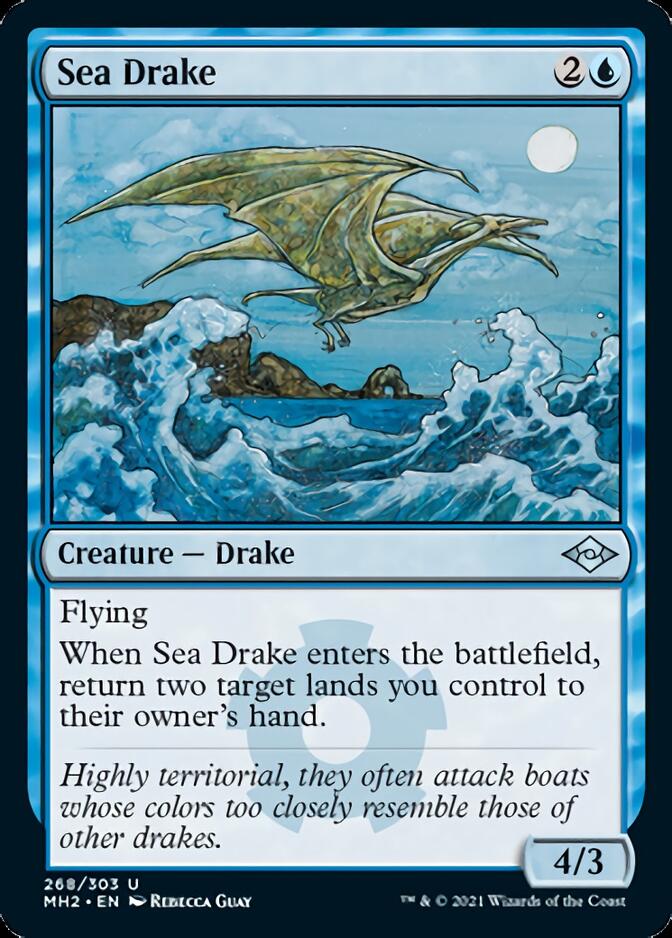 Sea Drake (Foil Etched) [Modern Horizons 2] | The Time Vault CA