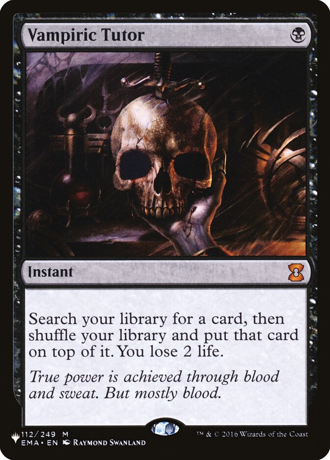 Vampiric Tutor [The List] | The Time Vault CA