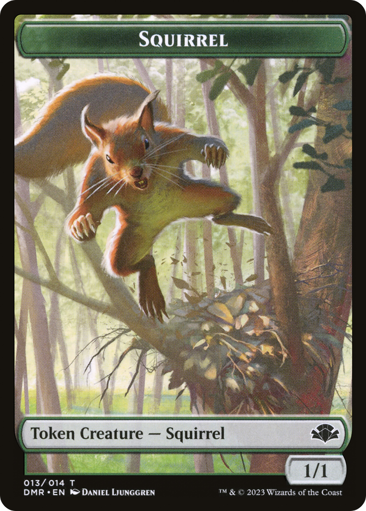 Squirrel Token [Dominaria Remastered Tokens] | The Time Vault CA