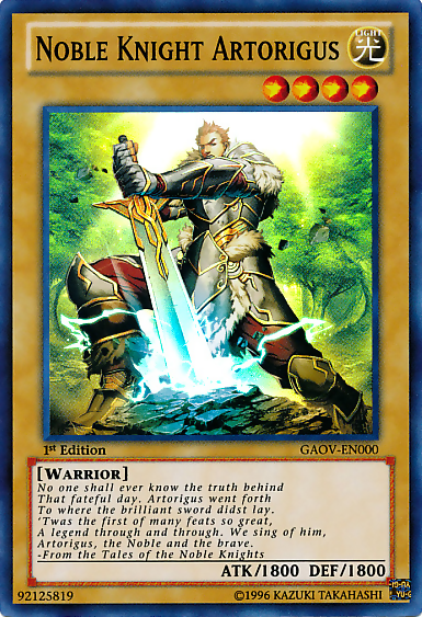 Noble Knight Artorigus [GAOV-EN000] Super Rare | The Time Vault CA