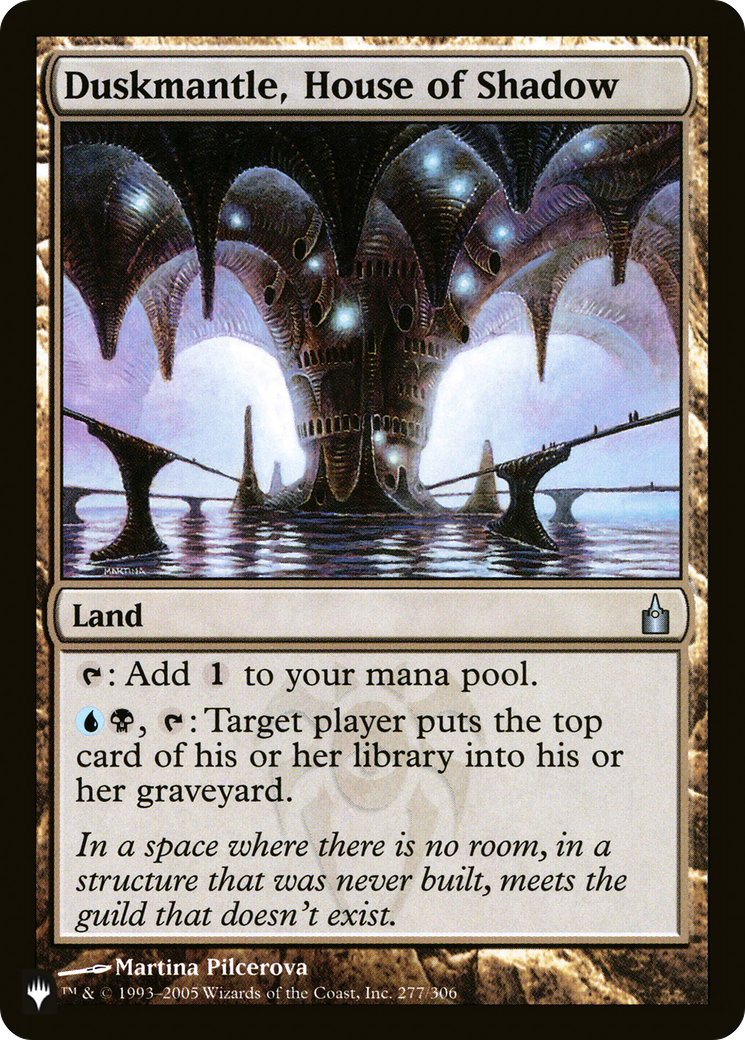 Duskmantle, House of Shadow [The List] | The Time Vault CA
