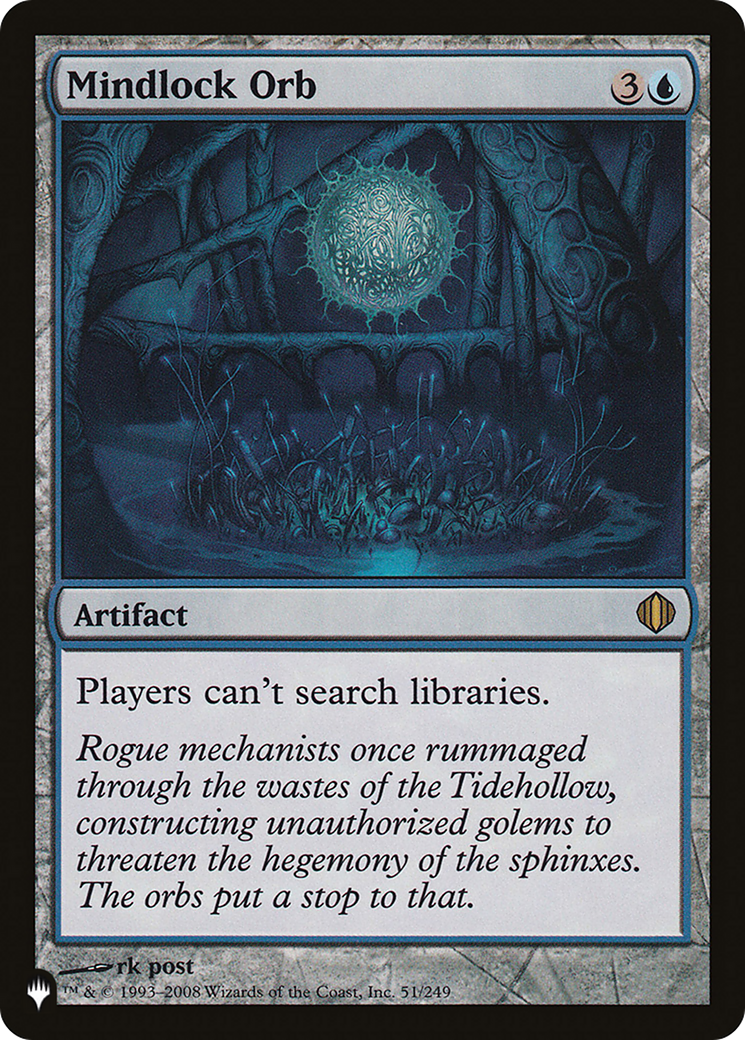 Mindlock Orb [The List] | The Time Vault CA