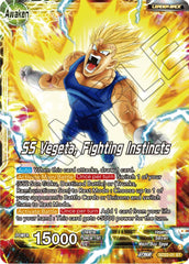 Vegeta // SS Vegeta, Fighting Instincts (Starter Deck Exclusive) (SD22-01) [Power Absorbed] | The Time Vault CA