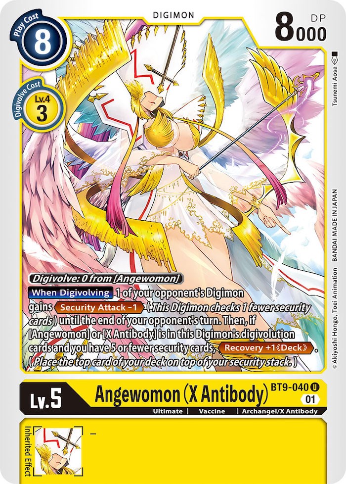 Angewomon (X Antibody) [BT9-040] [X Record] | The Time Vault CA