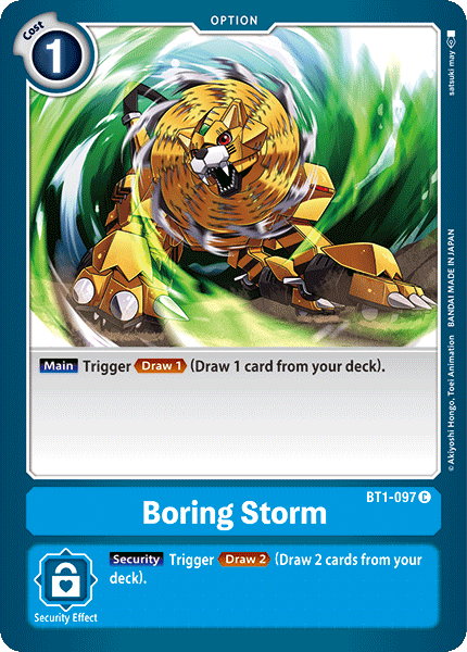 Boring Storm [BT1-097] [Release Special Booster Ver.1.0] | The Time Vault CA