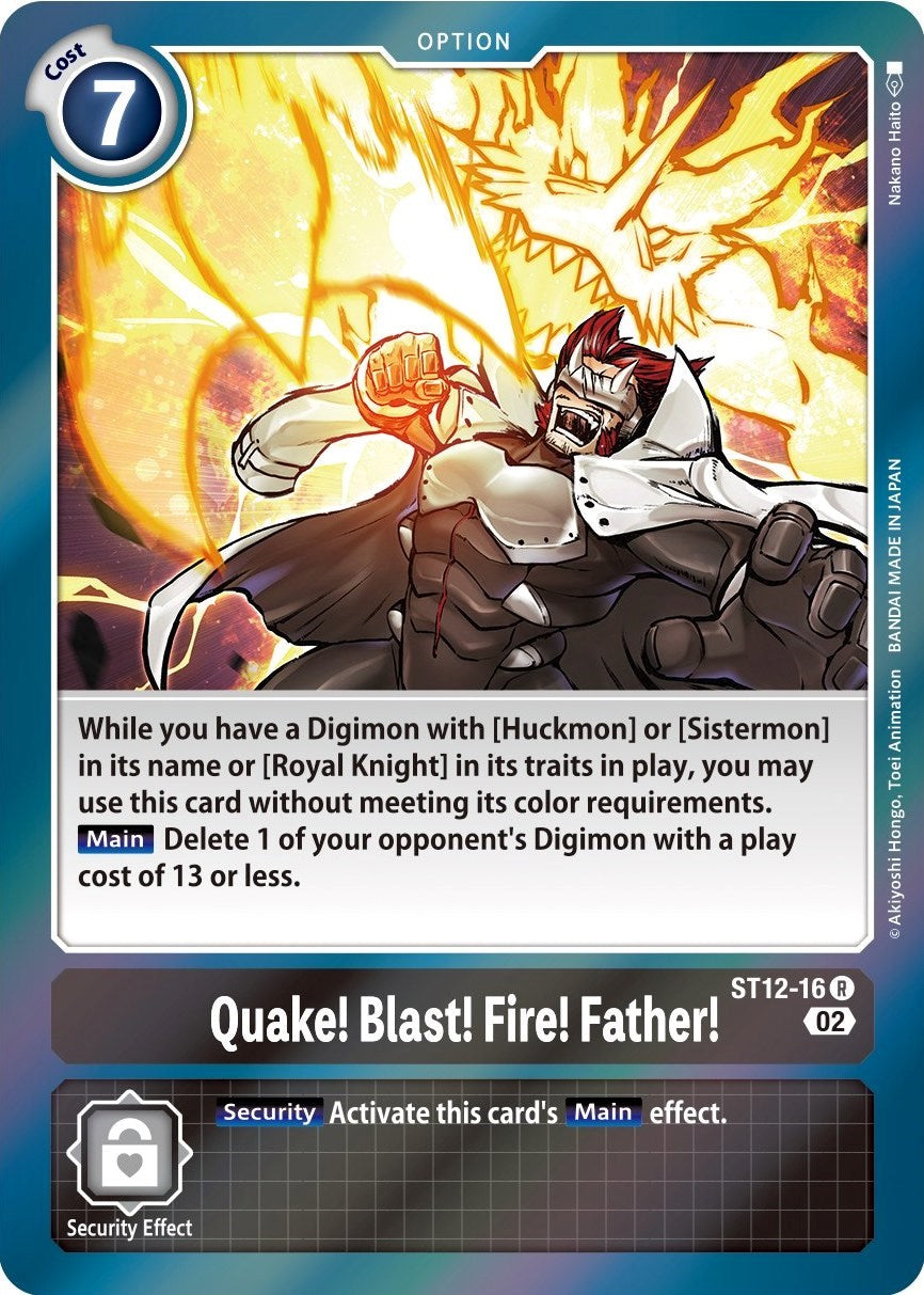 Quake! Blast! Fire! Father! [ST12-16] [Starter Deck: Jesmon] | The Time Vault CA