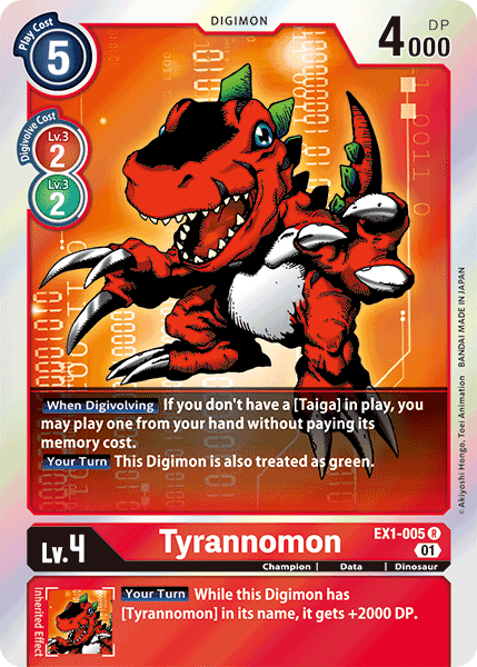 Tyrannomon [EX1-005] [Classic Collection] | The Time Vault CA