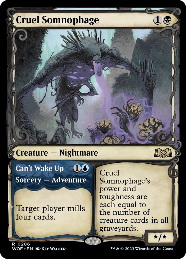 Cruel Somnophage // Can't Wake Up (Showcase) [Wilds of Eldraine] | The Time Vault CA