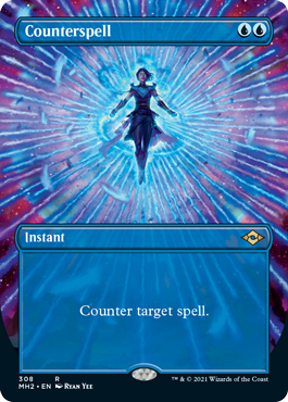 Counterspell (Borderless Alternate Art) [Modern Horizons 2] | The Time Vault CA