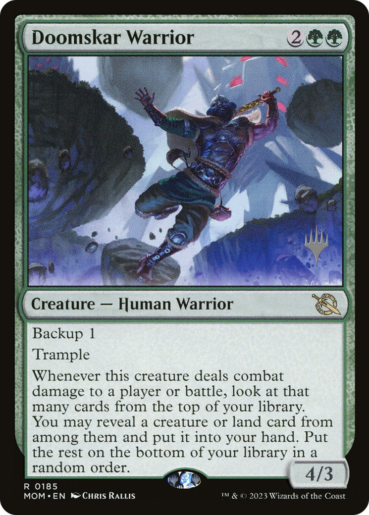 Doomskar Warrior (Promo Pack) [March of the Machine Promos] | The Time Vault CA