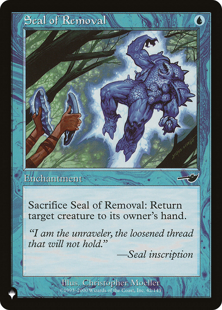Seal of Removal [The List] | The Time Vault CA