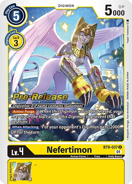 Nefertimon [BT9-037] [X Record Pre-Release Promos] | The Time Vault CA