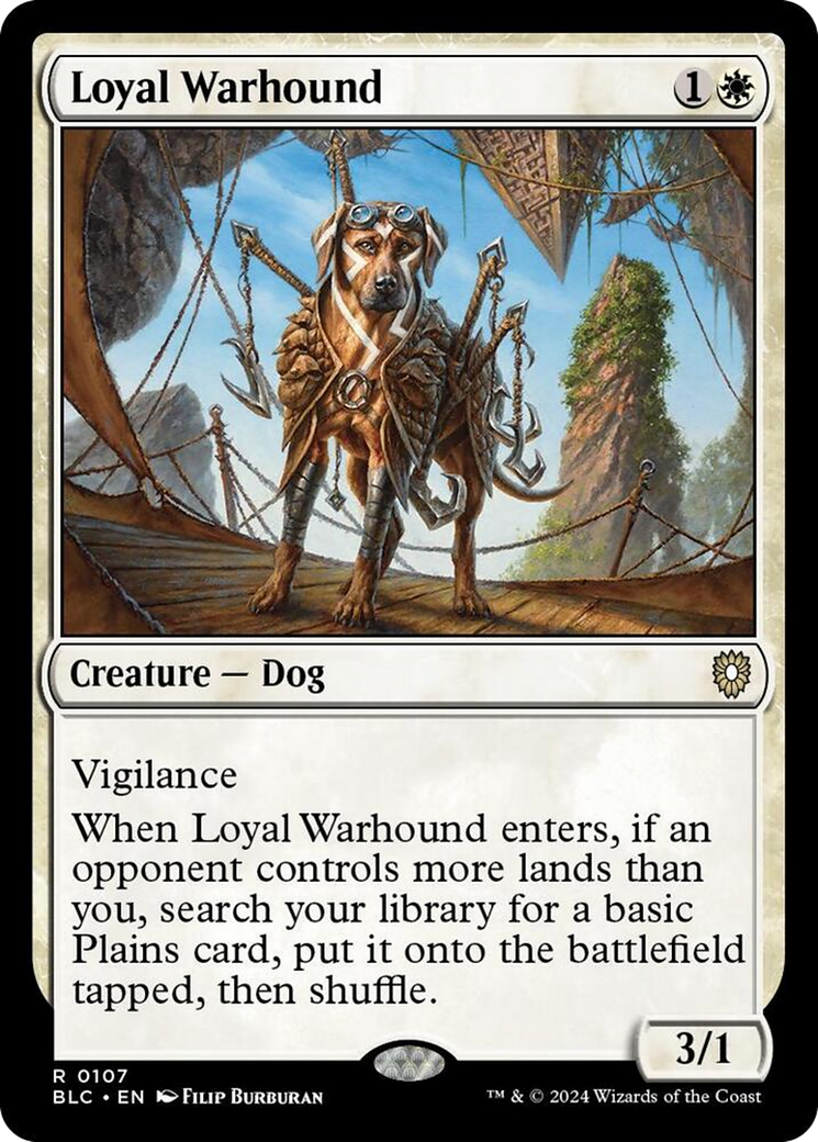 Loyal Warhound [Bloomburrow Commander] | The Time Vault CA