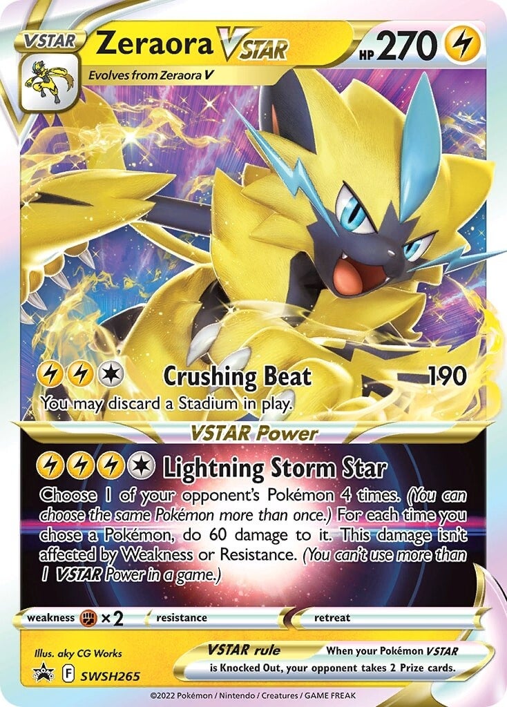 Zeraora VSTAR (SWSH265) (Jumbo Card) [Sword & Shield: Black Star Promos] | The Time Vault CA