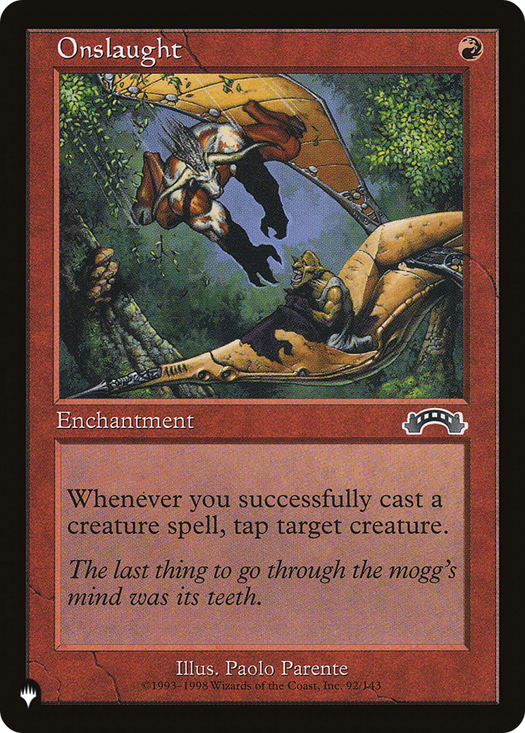 Onslaught [The List] | The Time Vault CA