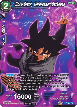 Goku Black, Unforeseen Darkness (P-124) [Promotion Cards] | The Time Vault CA