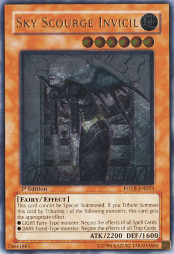 Sky Scourge Invicil [FOTB-EN023] Ultimate Rare | The Time Vault CA