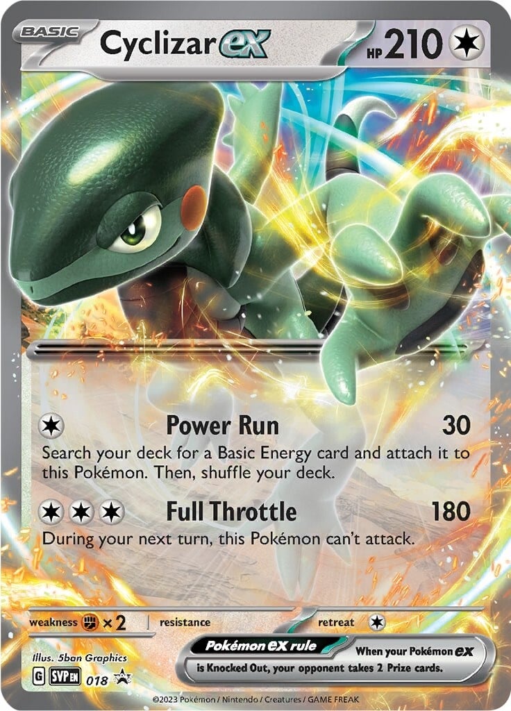 Cyclizar ex (018) (Jumbo Card) [Scarlet & Violet: Black Star Promos] | The Time Vault CA