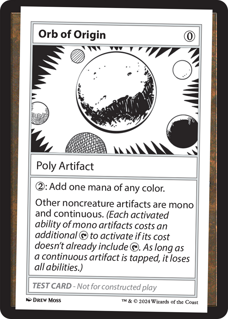 Orb of Origin [Mystery Booster 2 Playtest Cards] | The Time Vault CA