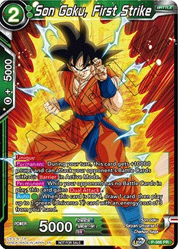 Son Goku, First Strike (Tournament Pack Vol. 8) (P-386) [Tournament Promotion Cards] | The Time Vault CA