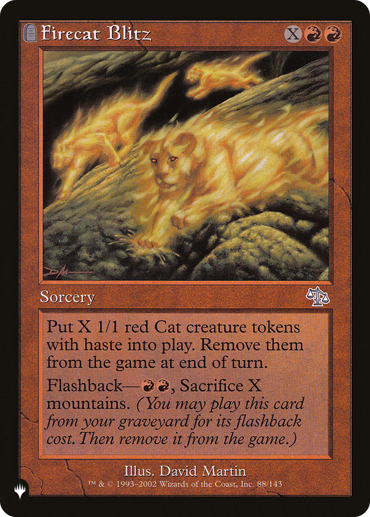 Firecat Blitz [The List] | The Time Vault CA