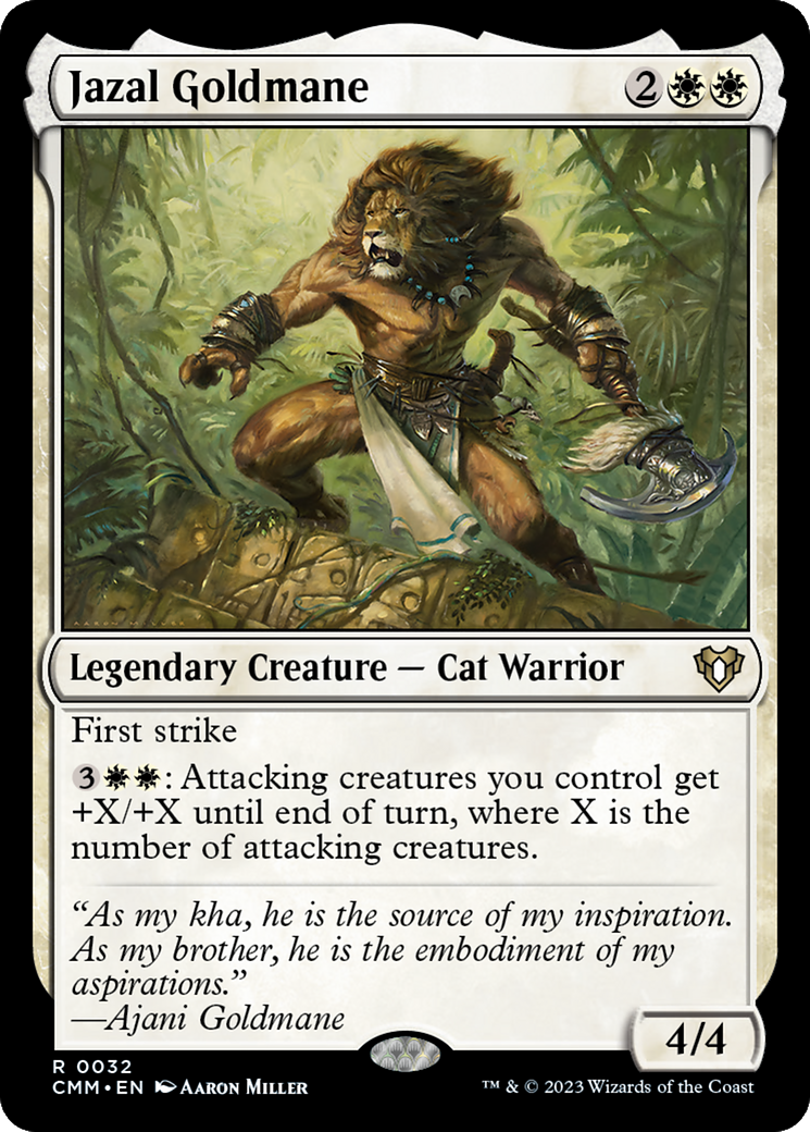 Jazal Goldmane [Commander Masters] | The Time Vault CA