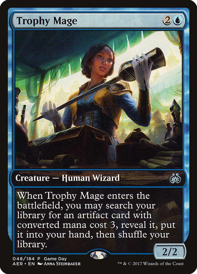 Trophy Mage (Game Day) [Aether Revolt Promos] | The Time Vault CA