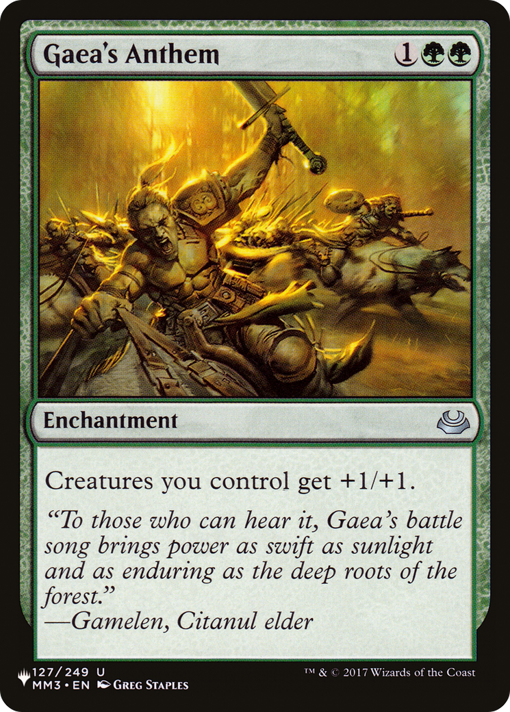 Gaea's Anthem (MM3) [The List] | The Time Vault CA