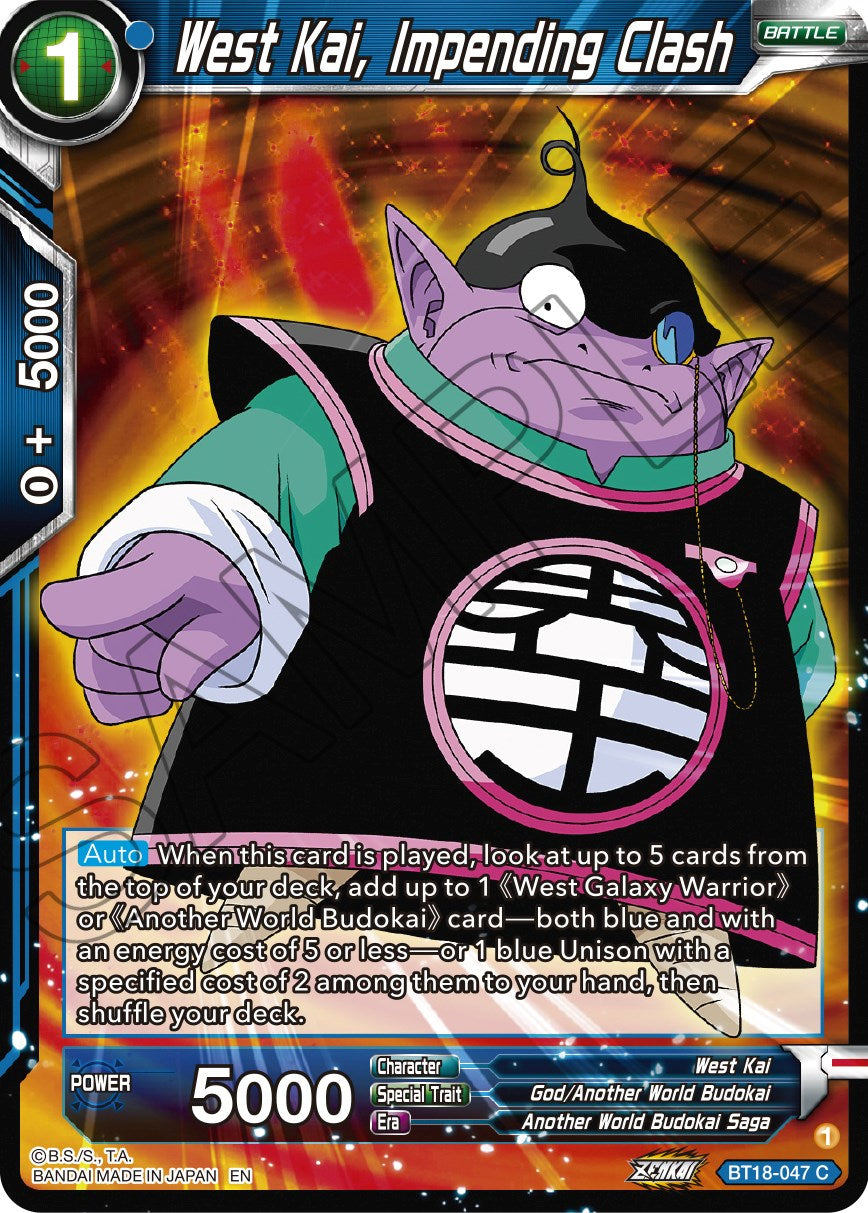 West Kai, Impending Crash (BT18-047) [Dawn of the Z-Legends] | The Time Vault CA