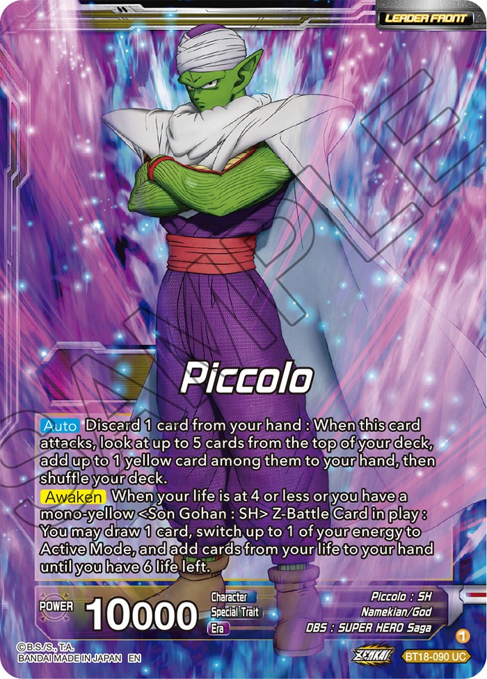 Piccolo // Piccolo, Facing New Foes (BT18-090) [Dawn of the Z-Legends] | The Time Vault CA
