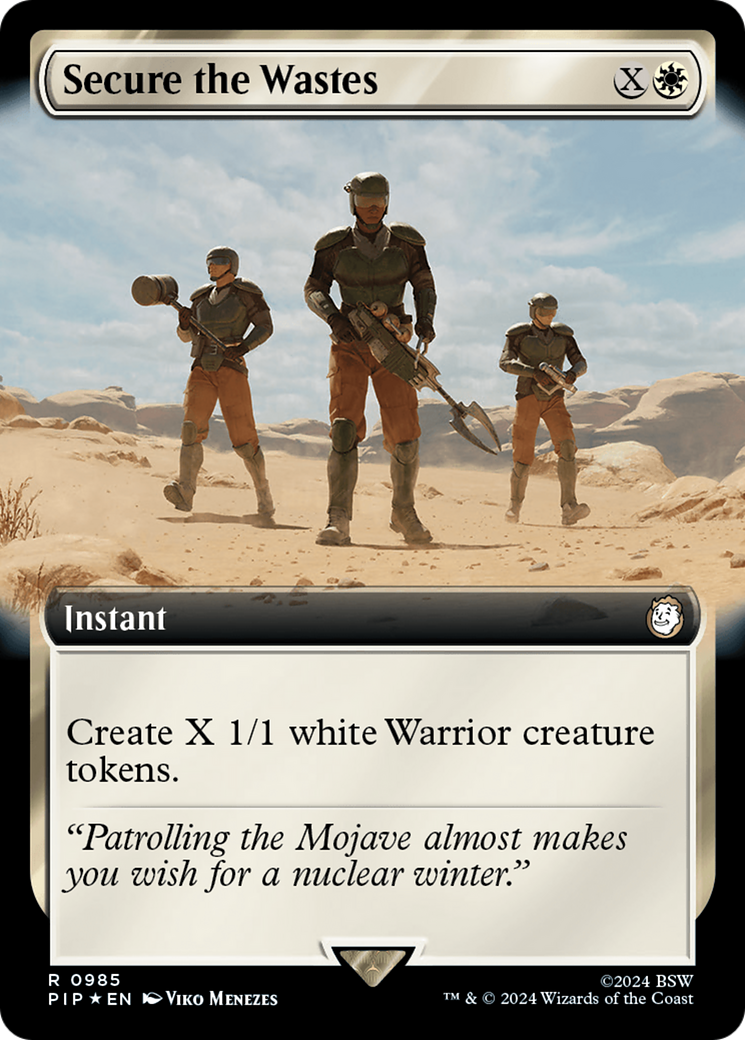 Secure the Wastes (Extended Art) (Surge Foil) [Fallout] | The Time Vault CA