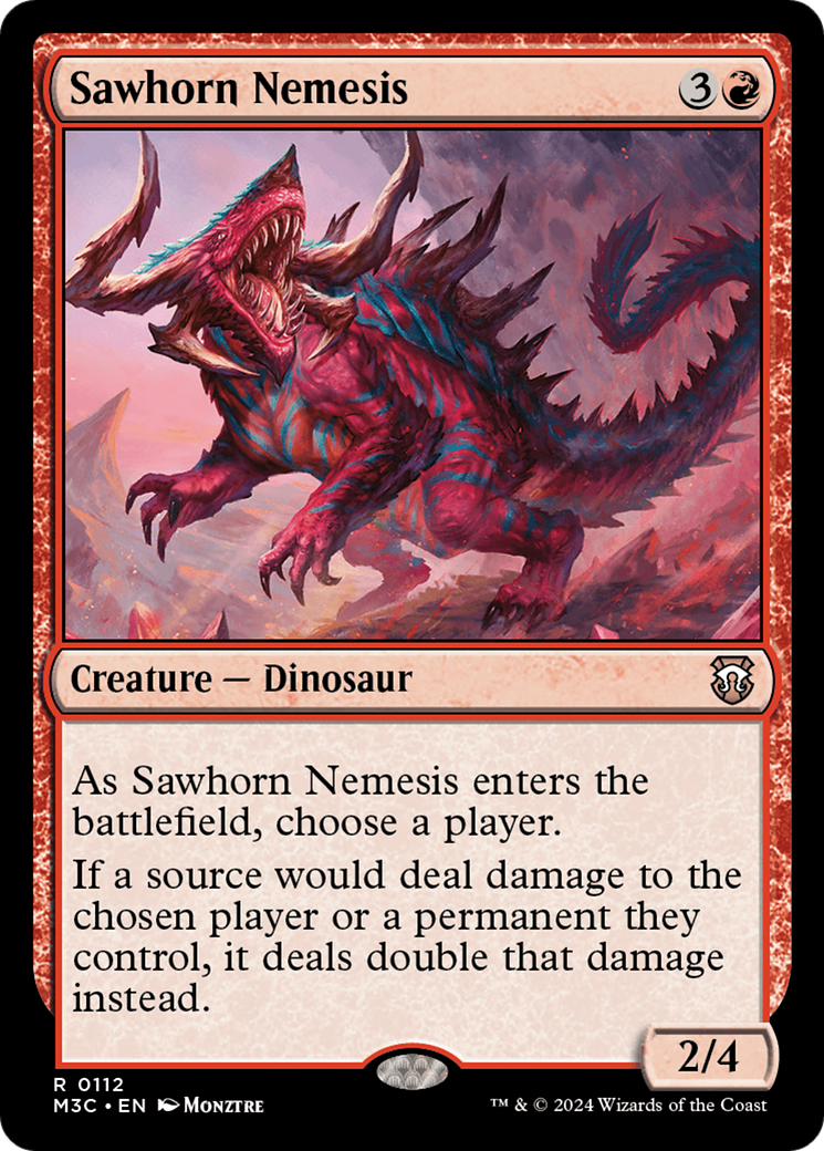 Sawhorn Nemesis [Modern Horizons 3 Commander] | The Time Vault CA