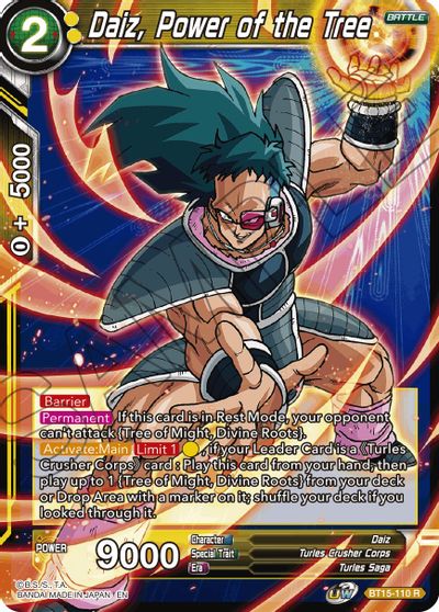 Daiz, Power of the Tree (BT15-110) [Saiyan Showdown] | The Time Vault CA