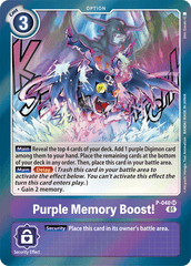 Purple Memory Boost! [P-040] [Promotional Cards] | The Time Vault CA