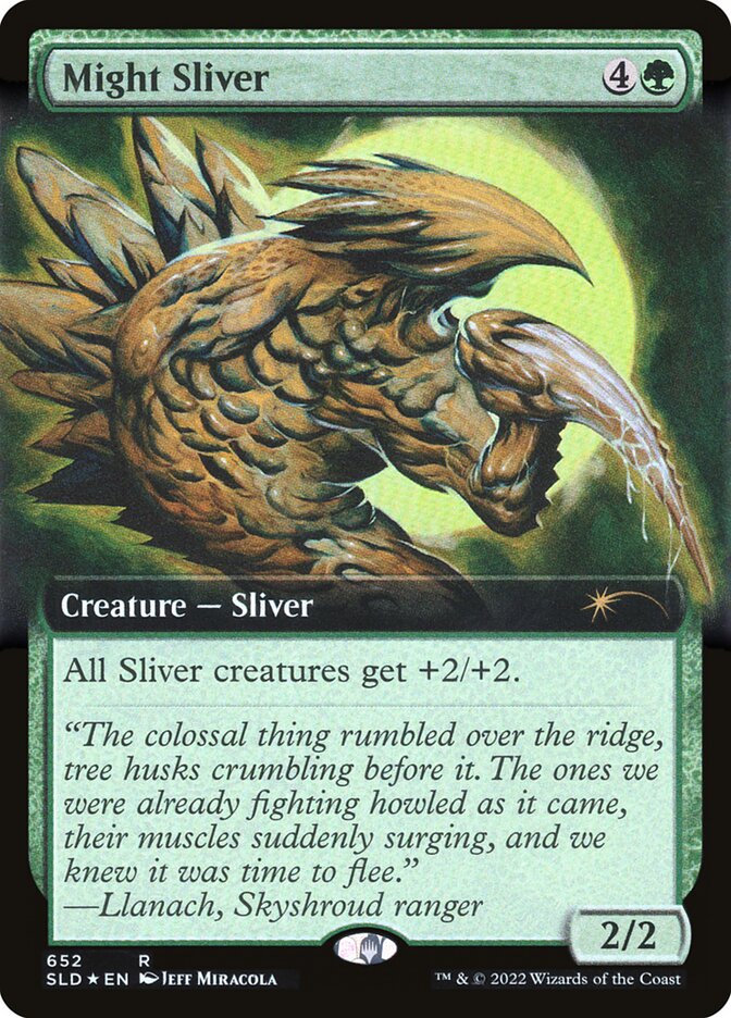 Might Sliver (Extended Art) [Secret Lair Drop Promos] | The Time Vault CA