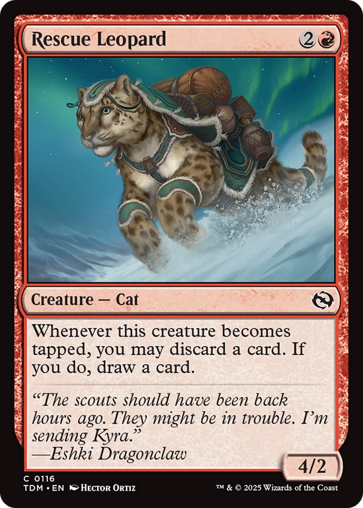 Rescue Leopard [Tarkir: Dragonstorm] | The Time Vault CA