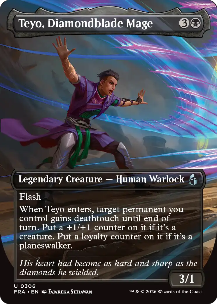 Teyo, Diamondblade Mage (Borderless) [Reality Fracture] | The Time Vault CA