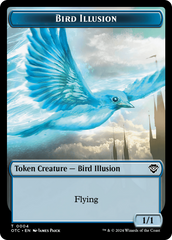Bird Illusion // Elemental (0014) Double-Sided Token [Outlaws of Thunder Junction Commander Tokens] | The Time Vault CA